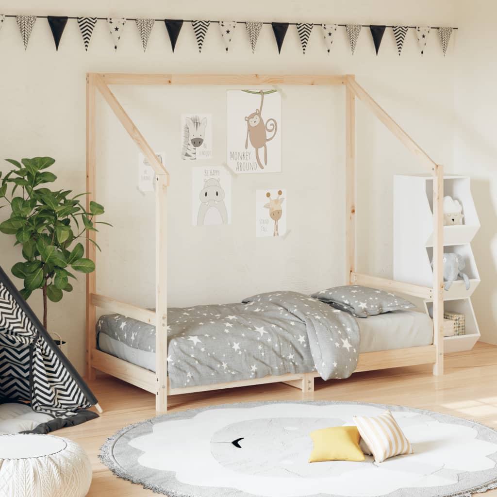 Kinderbedframe 80x160 cm massief grenenhout is nu te koop bij PeponiXL, paradijselijk wonen!