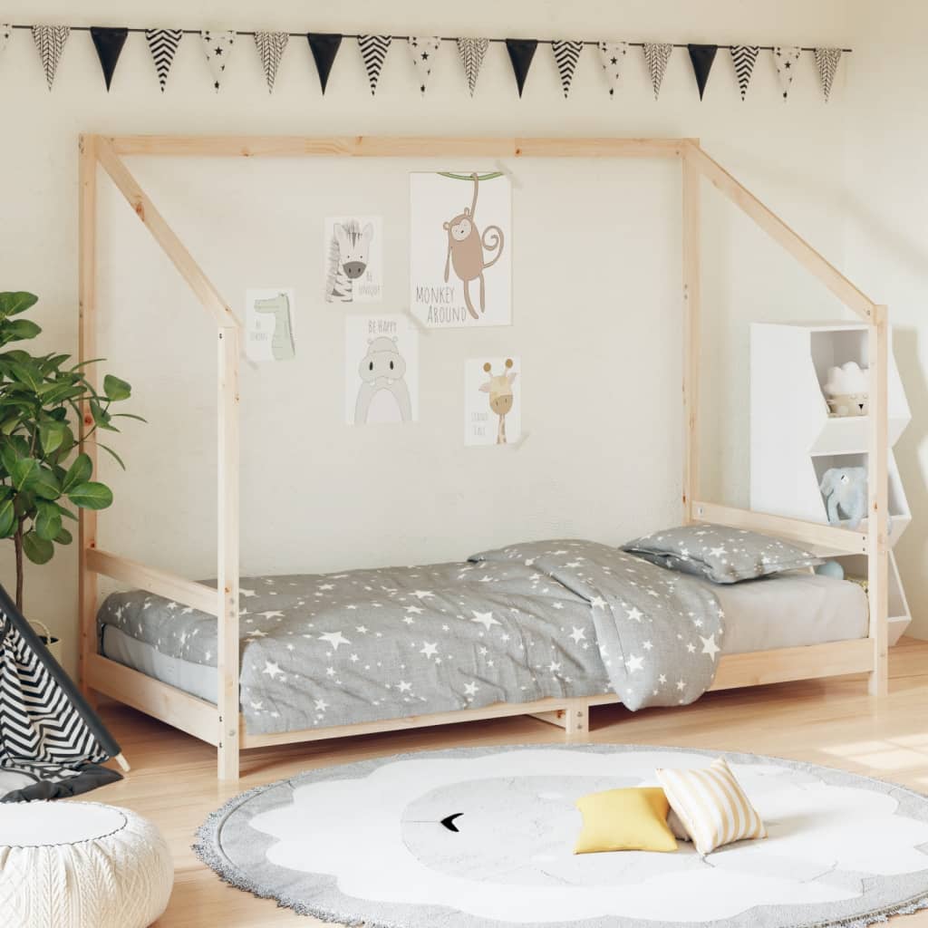 Kinderbedframe 90x190 cm massief grenenhout is nu te koop bij PeponiXL, paradijselijk wonen!