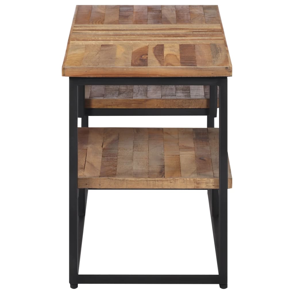 Tv-meubel 110x30x39 cm massief gerecycled teakhout is nu te koop bij PeponiXL, paradijselijk wonen!