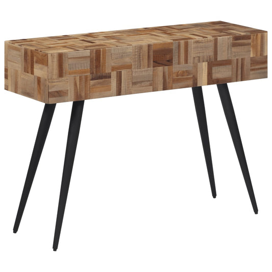 Wandtafel 110x34x80 cm massief gerecycled teakhout is nu te koop bij PeponiXL, paradijselijk wonen!