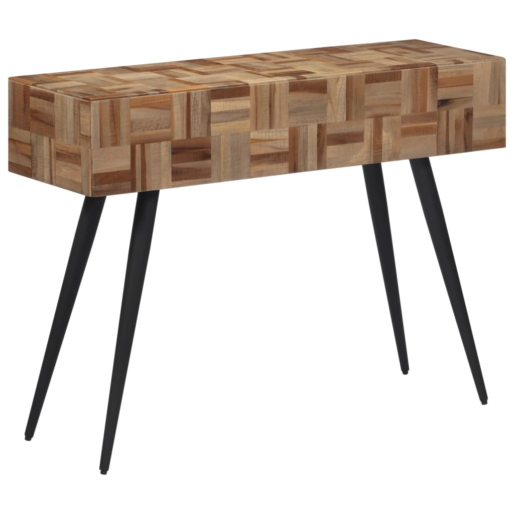 Wandtafel 110x34x80 cm massief gerecycled teakhout is nu te koop bij PeponiXL, paradijselijk wonen!