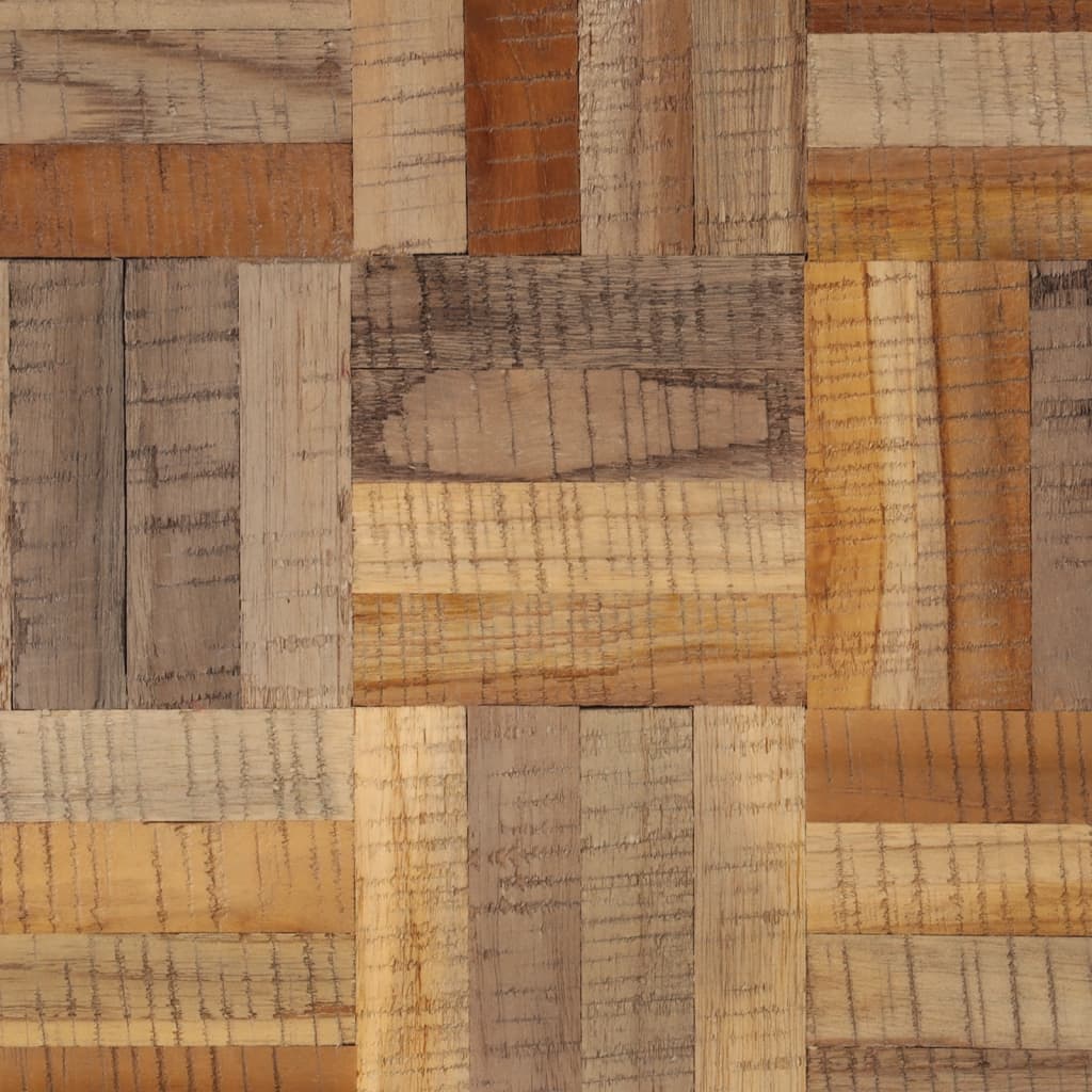Salontafel 55x55x40 cm massief gerecycled teakhout grijs is nu te koop bij PeponiXL, paradijselijk wonen!