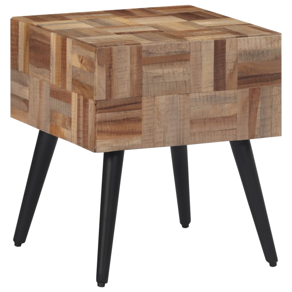 Bijzettafel 40x40x45 cm massief gerecycled teakhout is nu te koop bij PeponiXL, paradijselijk wonen!