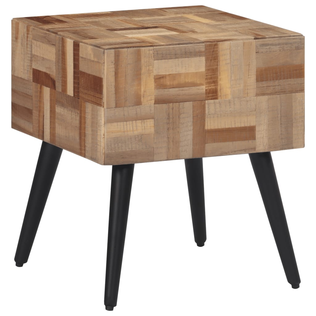 Bijzettafel 40x40x45 cm massief gerecycled teakhout is nu te koop bij PeponiXL, paradijselijk wonen!
