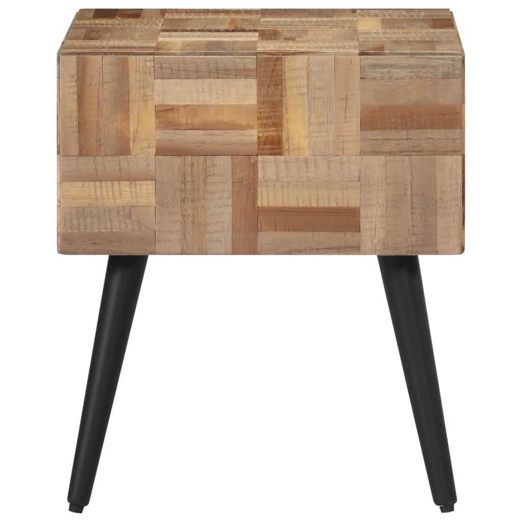 Bijzettafel 40x40x45 cm massief gerecycled teakhout is nu te koop bij PeponiXL, paradijselijk wonen!