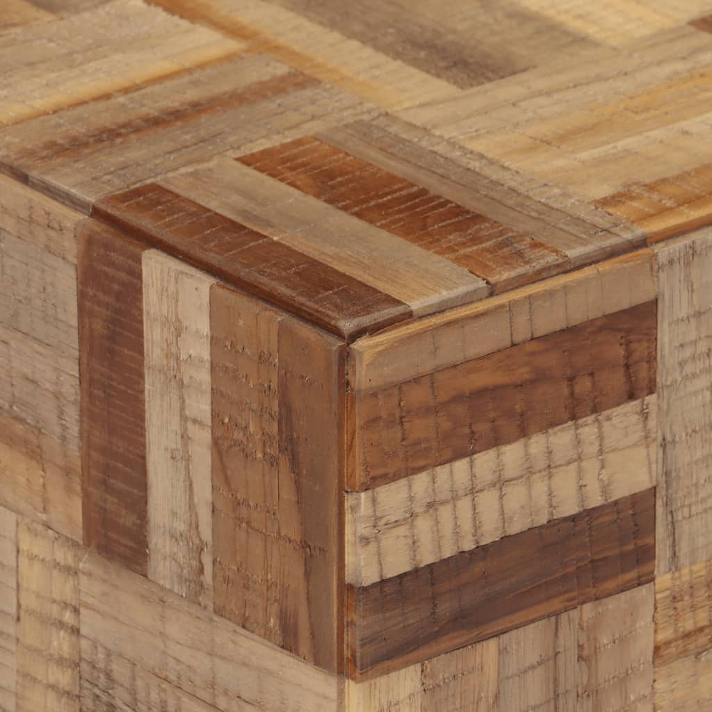 Bijzettafel 40x40x45 cm massief gerecycled teakhout is nu te koop bij PeponiXL, paradijselijk wonen!