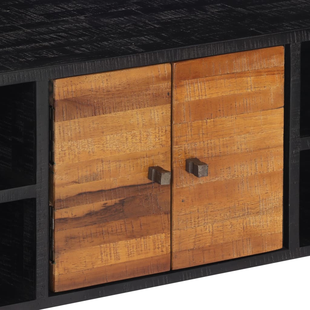 Tv-meubel 112x31x45 cm massief gerecycled teakhout is nu te koop bij PeponiXL, paradijselijk wonen!