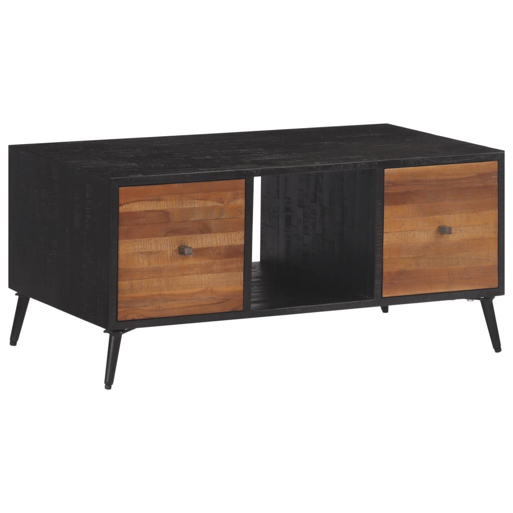 Salontafel 90x50x41 cm massief gerecycled teakhout is nu te koop bij PeponiXL, paradijselijk wonen!