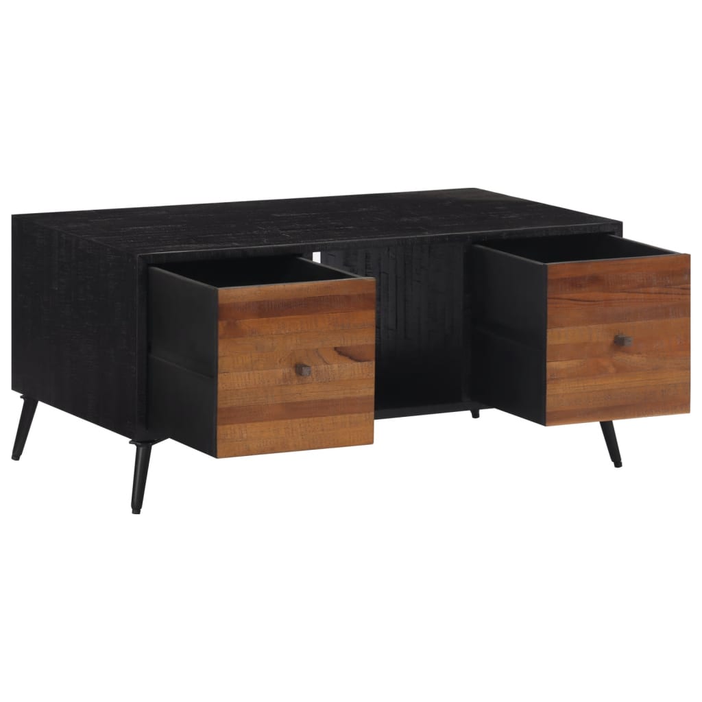 Salontafel 90x50x41 cm massief gerecycled teakhout is nu te koop bij PeponiXL, paradijselijk wonen!