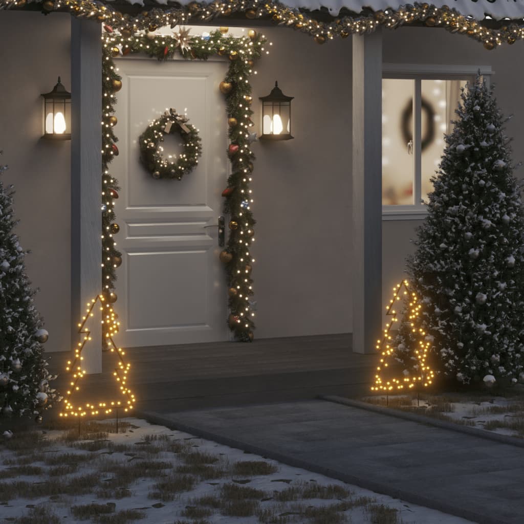 Kerstverlichting kerstboom met grondpinnen 80 LED's 60 cm is nu te koop bij PeponiXL, paradijselijk wonen!