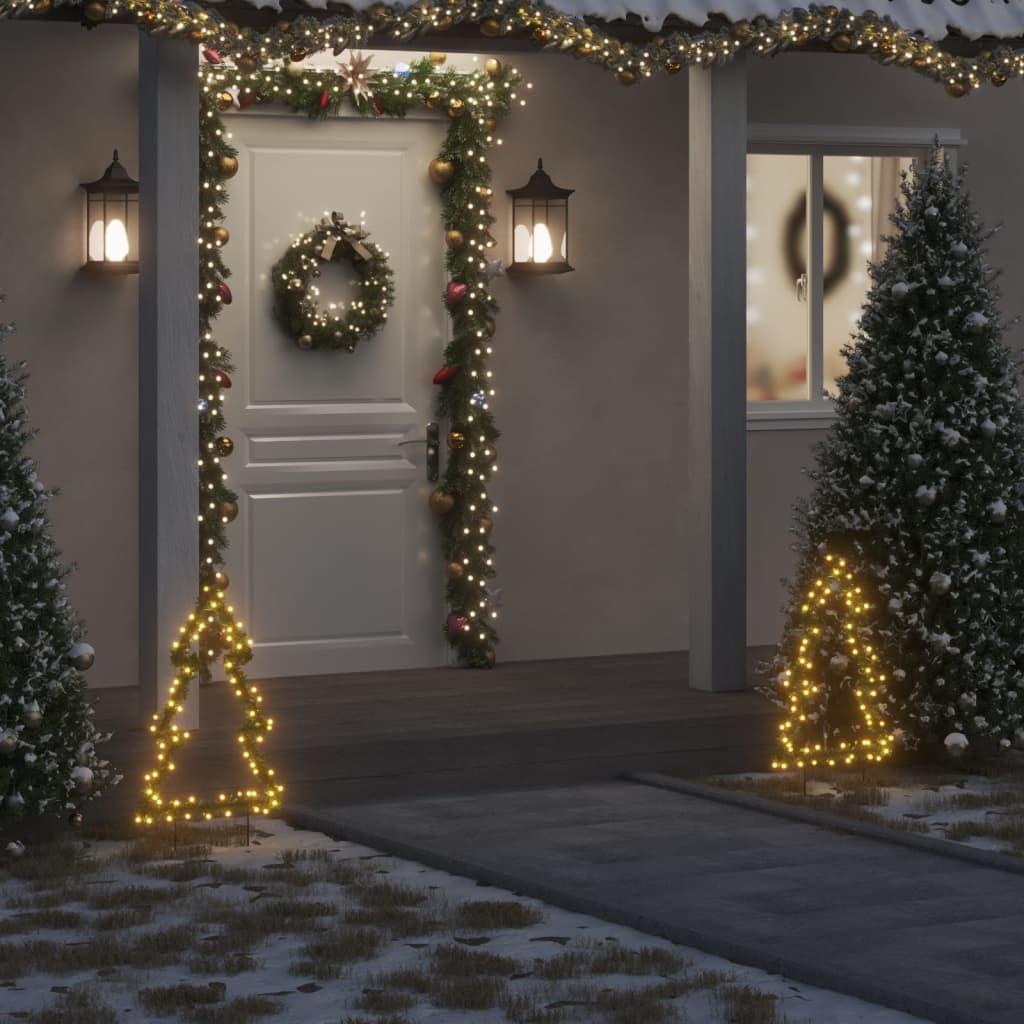 Kerstverlichting kerstboom met grondpinnen 80 LED's 60 cm is nu te koop bij PeponiXL, paradijselijk wonen!