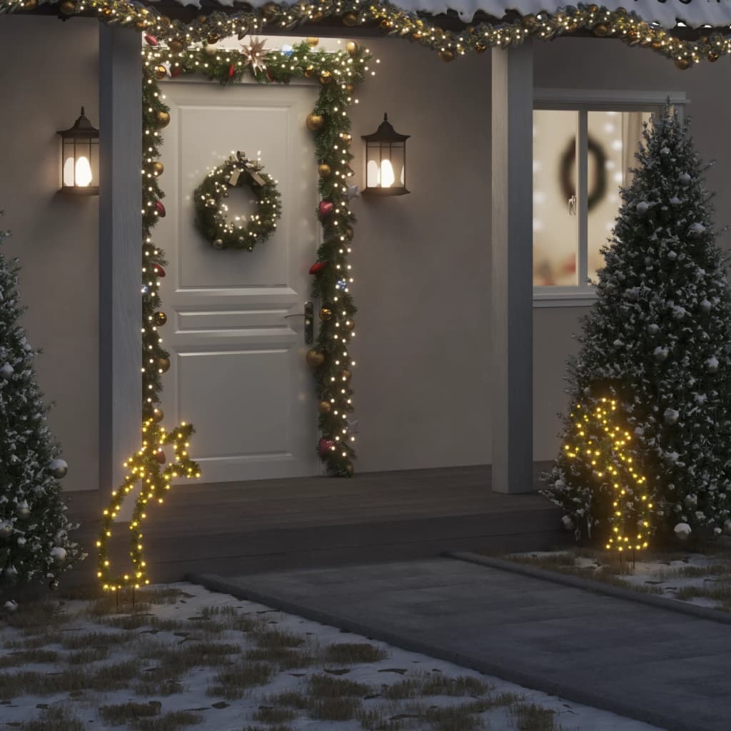 Kerstverlichting meteoor met grondpinnen 80 LED's 62 cm is nu te koop bij PeponiXL, paradijselijk wonen!