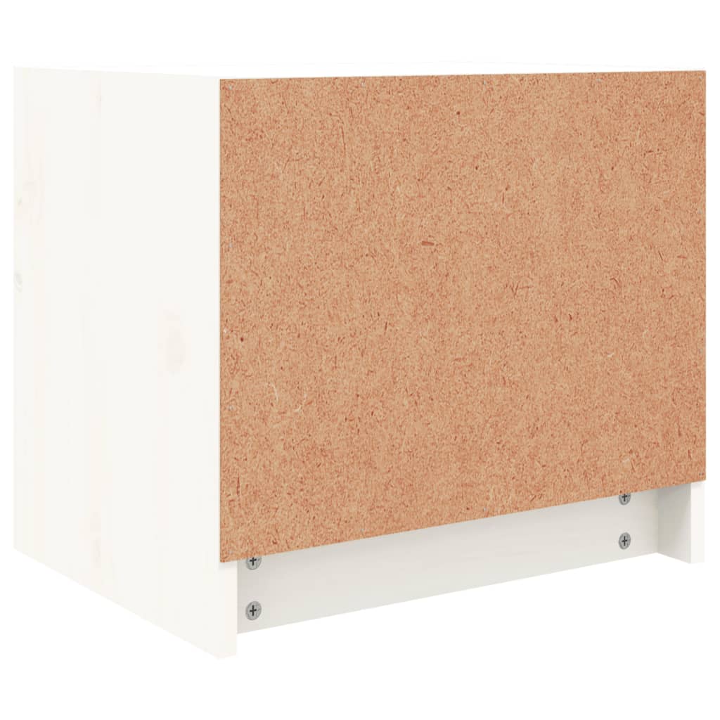 Nachtkastjes 2 st 40x31x35,5 cm massief grenenhout wit is nu te koop bij PeponiXL, paradijselijk wonen!