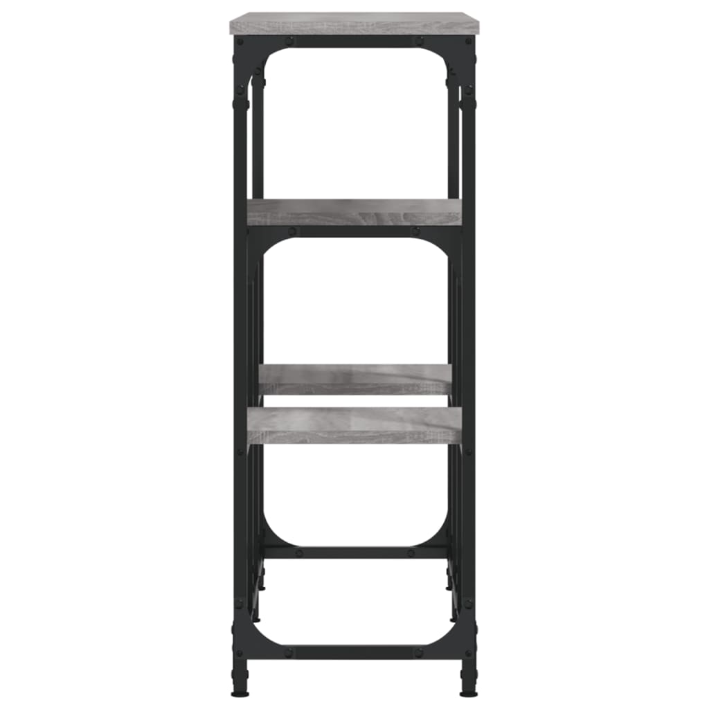 Wandtafel 89,5x28x76 cm bewerkt hout grijs sonoma eikenkleurig is nu te koop bij PeponiXL, paradijselijk wonen!