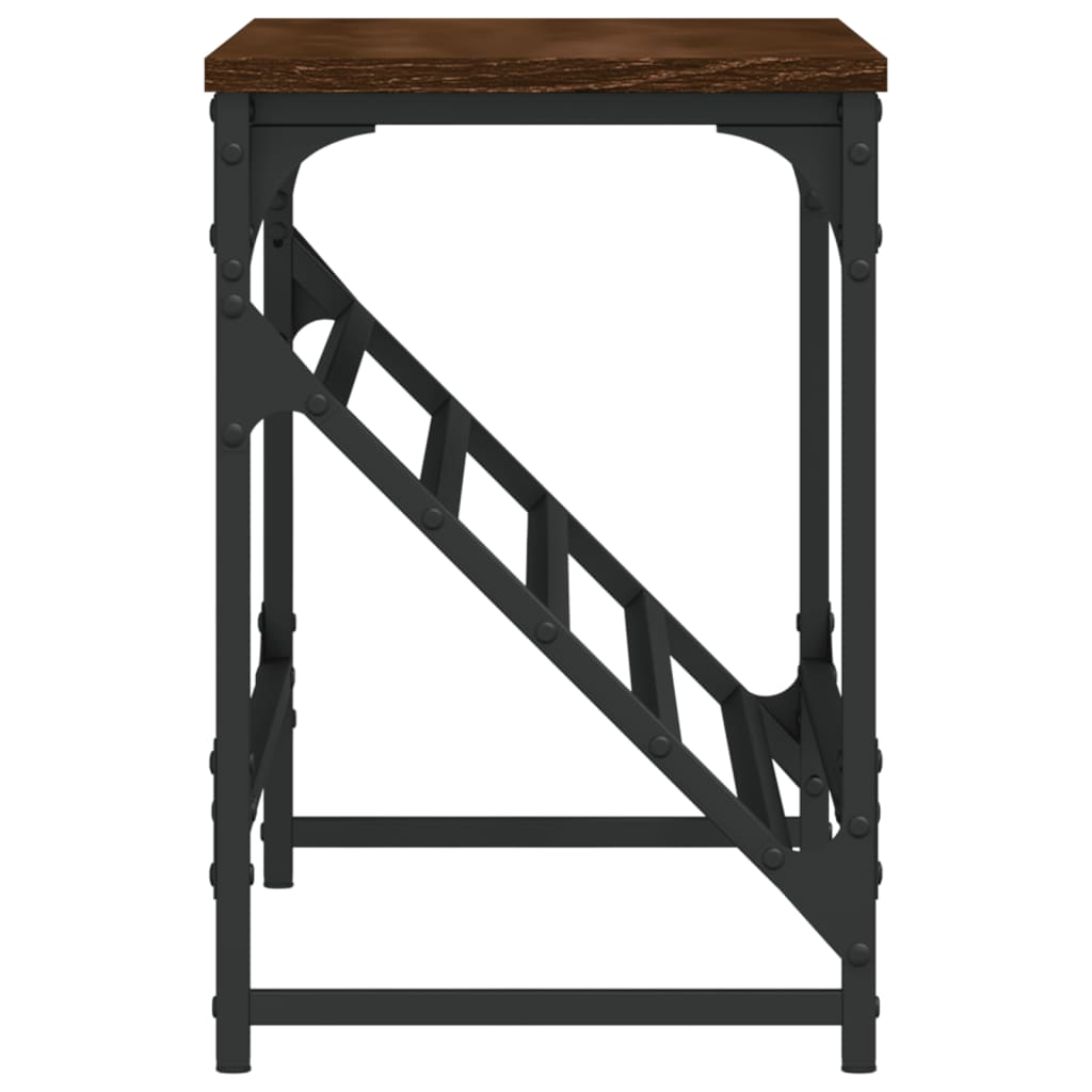 Schoenenrek 90x30x45 cm bewerkt hout bruin eikenkleur is nu te koop bij PeponiXL, paradijselijk wonen!