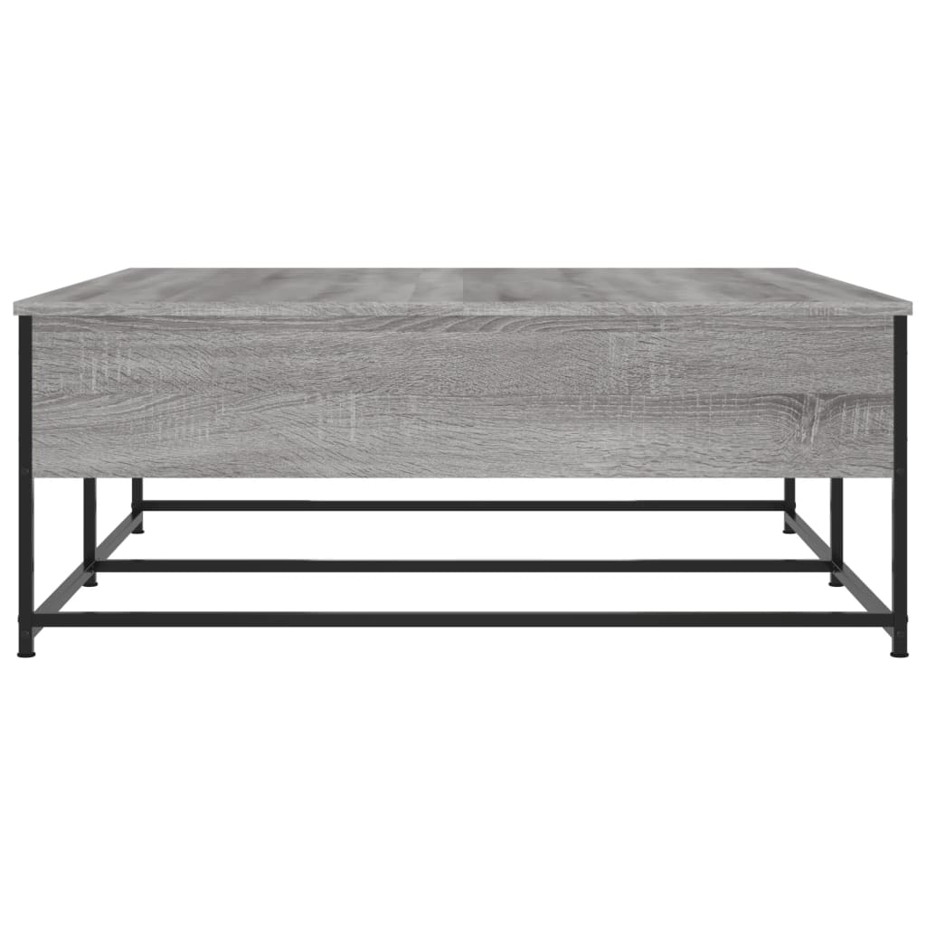 Salontafel 100x99x40 cm bewerkt hout grijs sonoma is nu te koop bij PeponiXL, paradijselijk wonen!