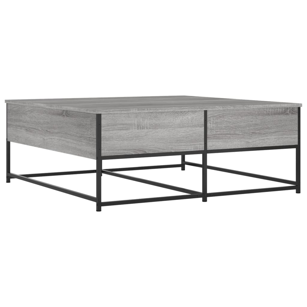 Salontafel 100x99x40 cm bewerkt hout grijs sonoma is nu te koop bij PeponiXL, paradijselijk wonen!