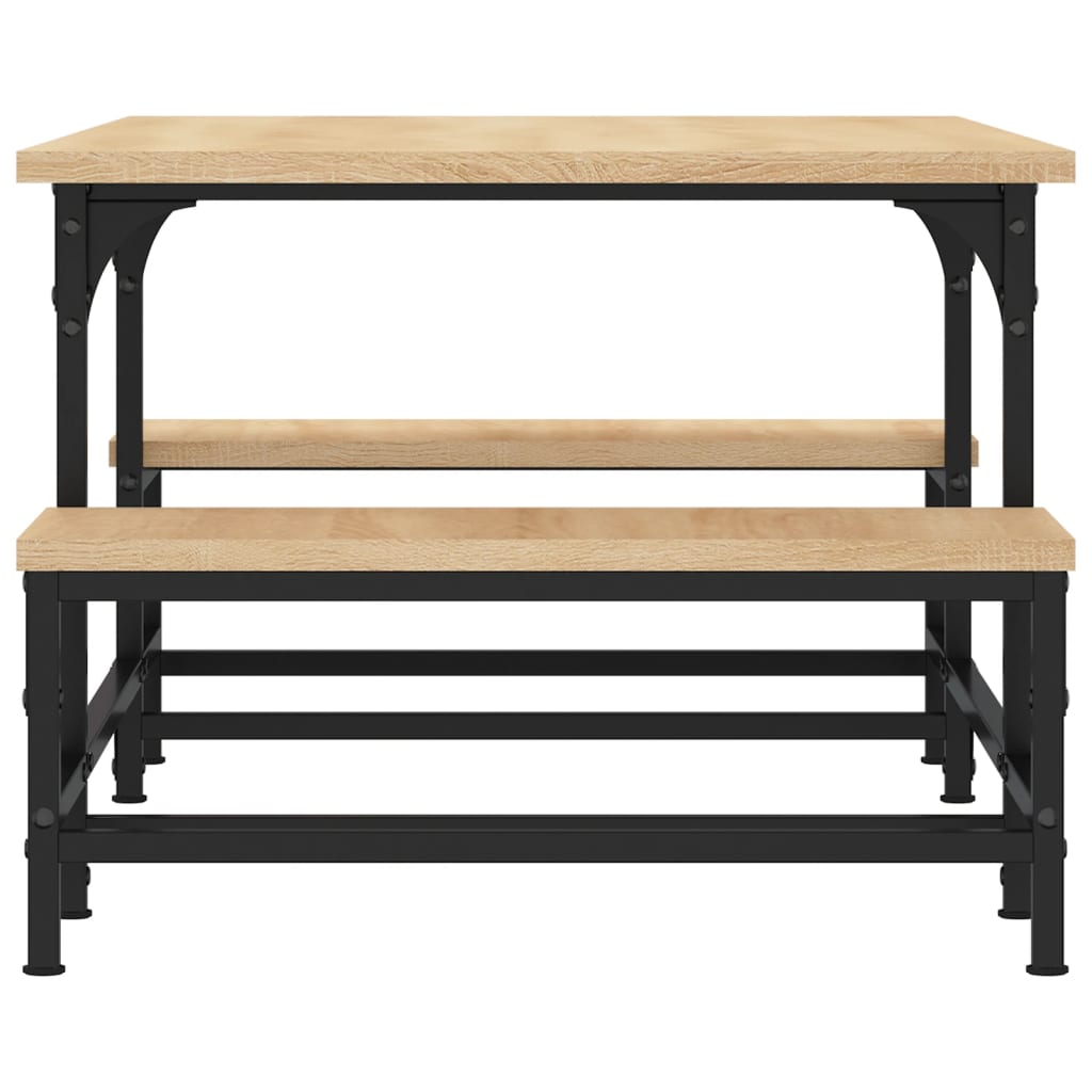 Salontafel 100x50,5x40 cm bewerkt hout sonoma eikenkleurig is nu te koop bij PeponiXL, paradijselijk wonen!