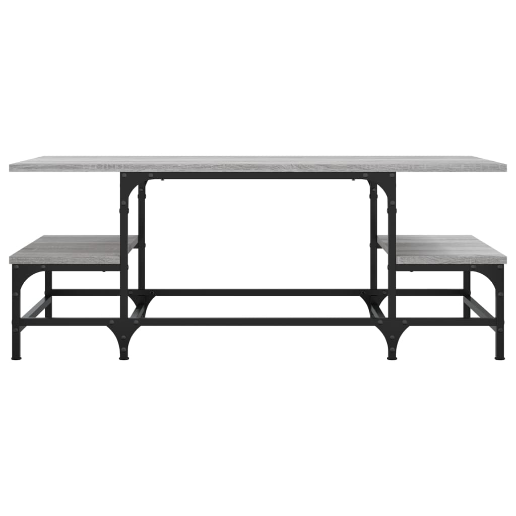 Salontafel 100x50,5x40 cm bewerkt hout grijs sonoma is nu te koop bij PeponiXL, paradijselijk wonen!