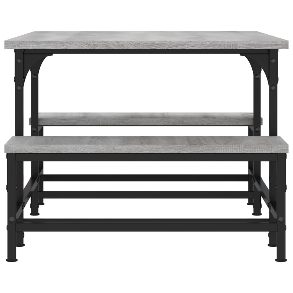 Salontafel 100x50,5x40 cm bewerkt hout grijs sonoma is nu te koop bij PeponiXL, paradijselijk wonen!