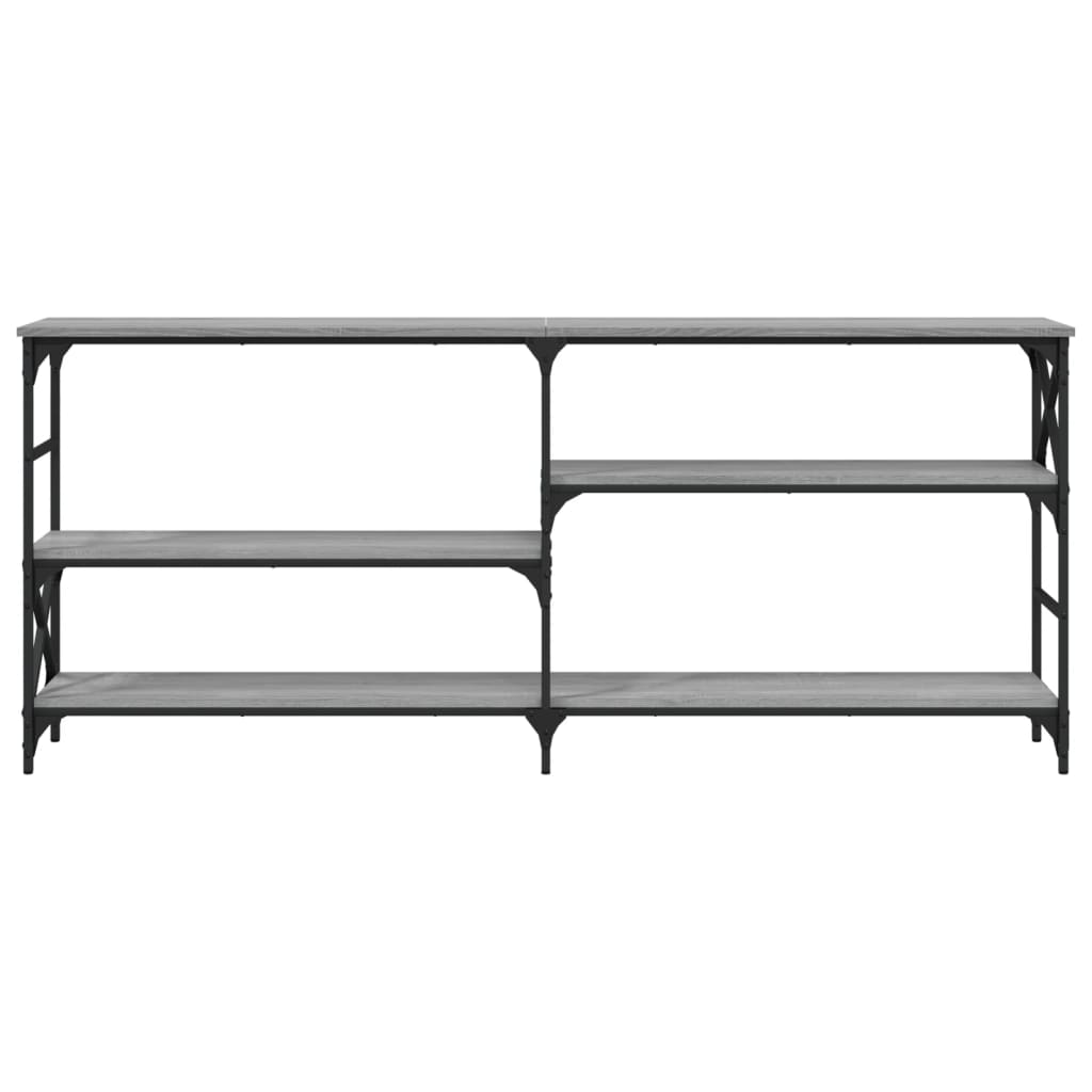 Wandtafel 180x29x76,5 cm bewerkt hout grijs sonoma eikenkleurig is nu te koop bij PeponiXL, paradijselijk wonen!