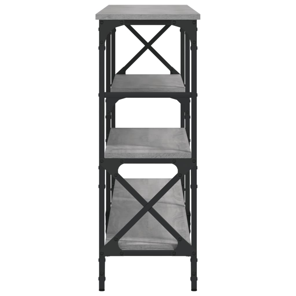 Wandtafel 180x29x76,5 cm bewerkt hout grijs sonoma eikenkleurig is nu te koop bij PeponiXL, paradijselijk wonen!