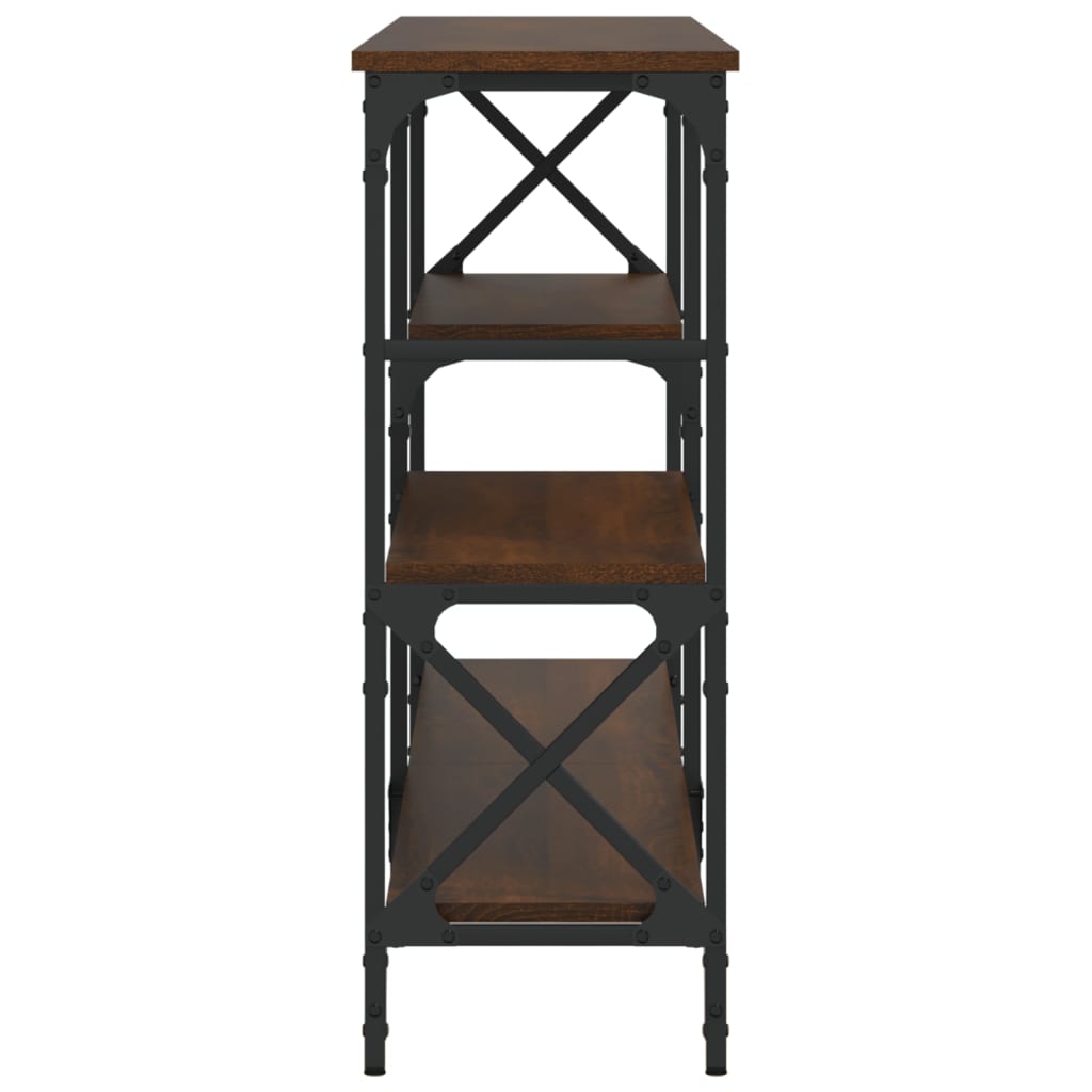 Wandtafel 180x29x76,5 cm bewerkt hout bruin eikenkleur is nu te koop bij PeponiXL, paradijselijk wonen!