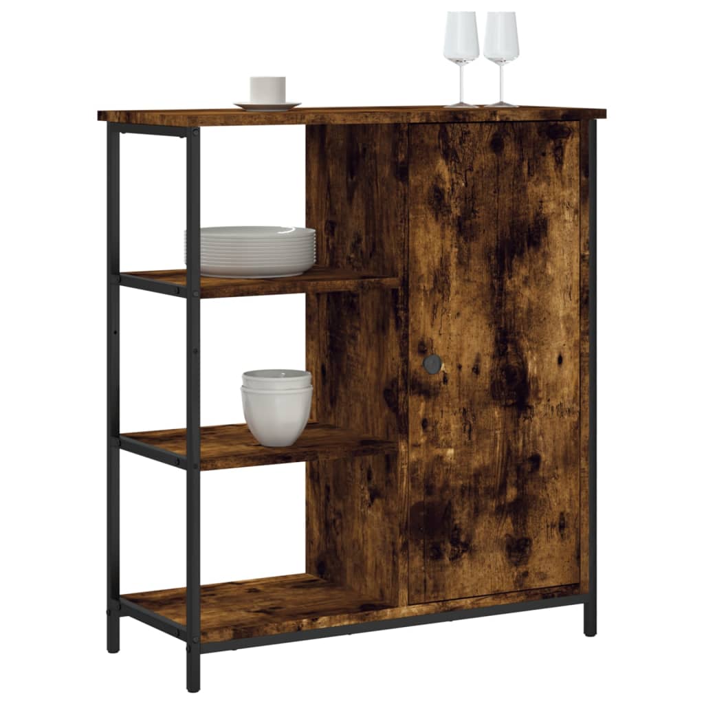 Dressoir 70x30x80 cm bewerkt hout gerookt eikenkleurig is nu te koop bij PeponiXL, paradijselijk wonen!