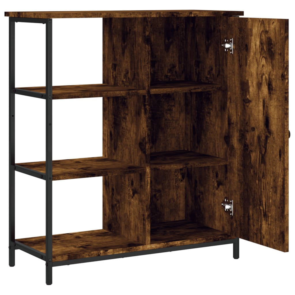 Dressoir 70x30x80 cm bewerkt hout gerookt eikenkleurig is nu te koop bij PeponiXL, paradijselijk wonen!