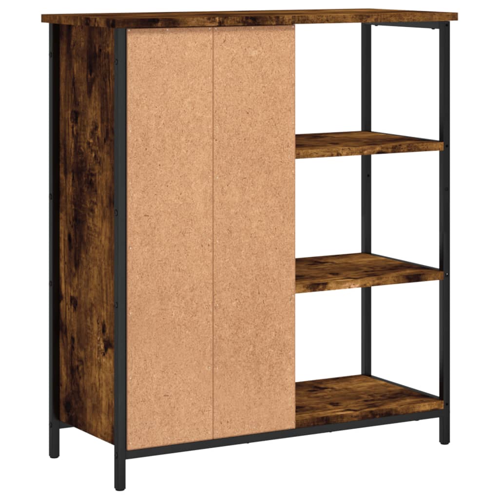 Dressoir 70x30x80 cm bewerkt hout gerookt eikenkleurig is nu te koop bij PeponiXL, paradijselijk wonen!
