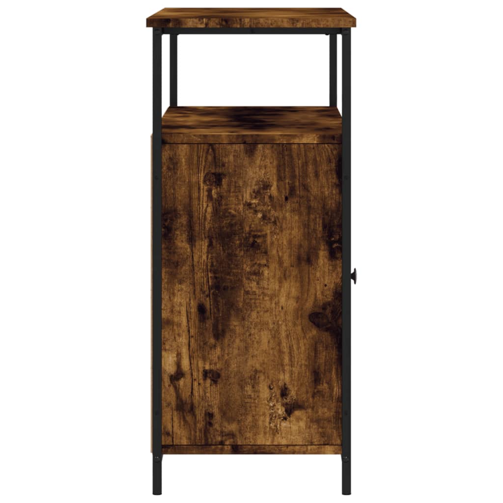 Dressoir 100x35x80 cm bewerkt hout gerookt eikenkleurig is nu te koop bij PeponiXL, paradijselijk wonen!