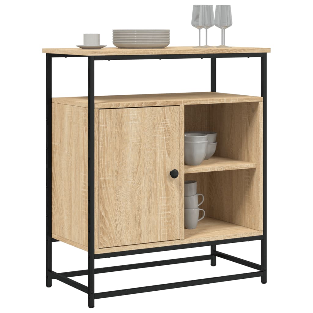 Dressoir Sonoma Eiken 69x35x80 cm Bewerkt Hout is nu te koop bij PeponiXL, paradijselijk wonen!