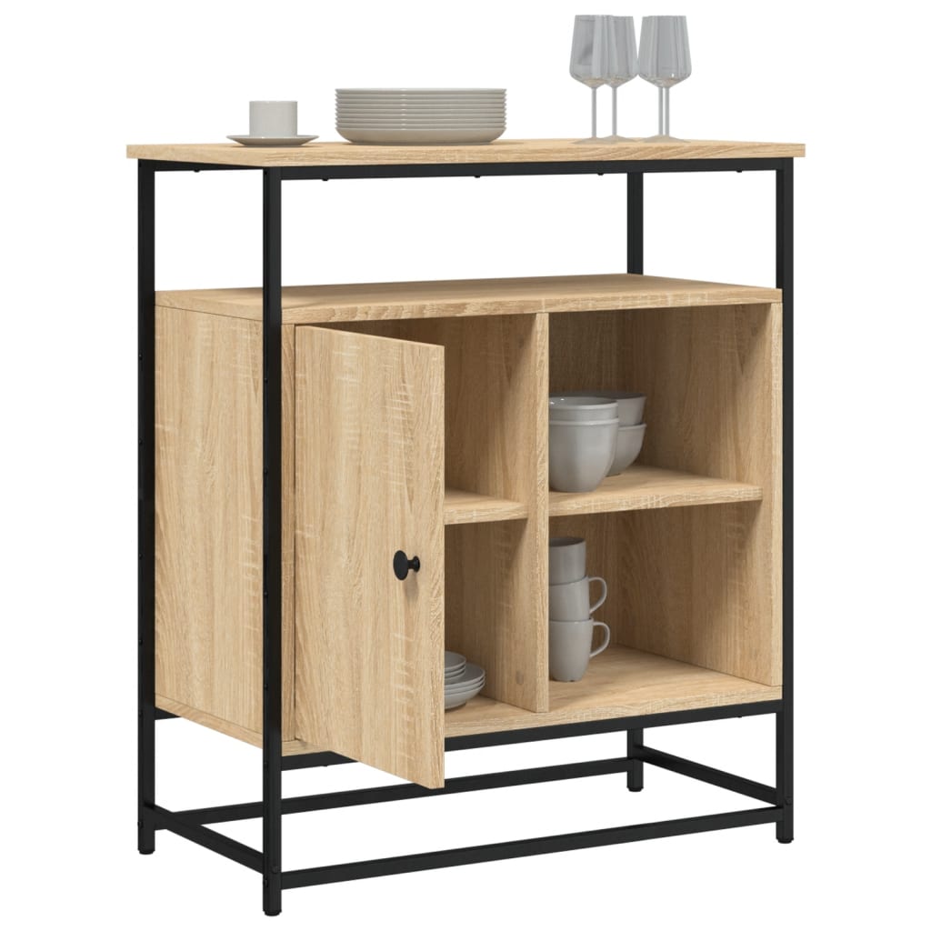 Dressoir Sonoma Eiken 69x35x80 cm Bewerkt Hout is nu te koop bij PeponiXL, paradijselijk wonen!