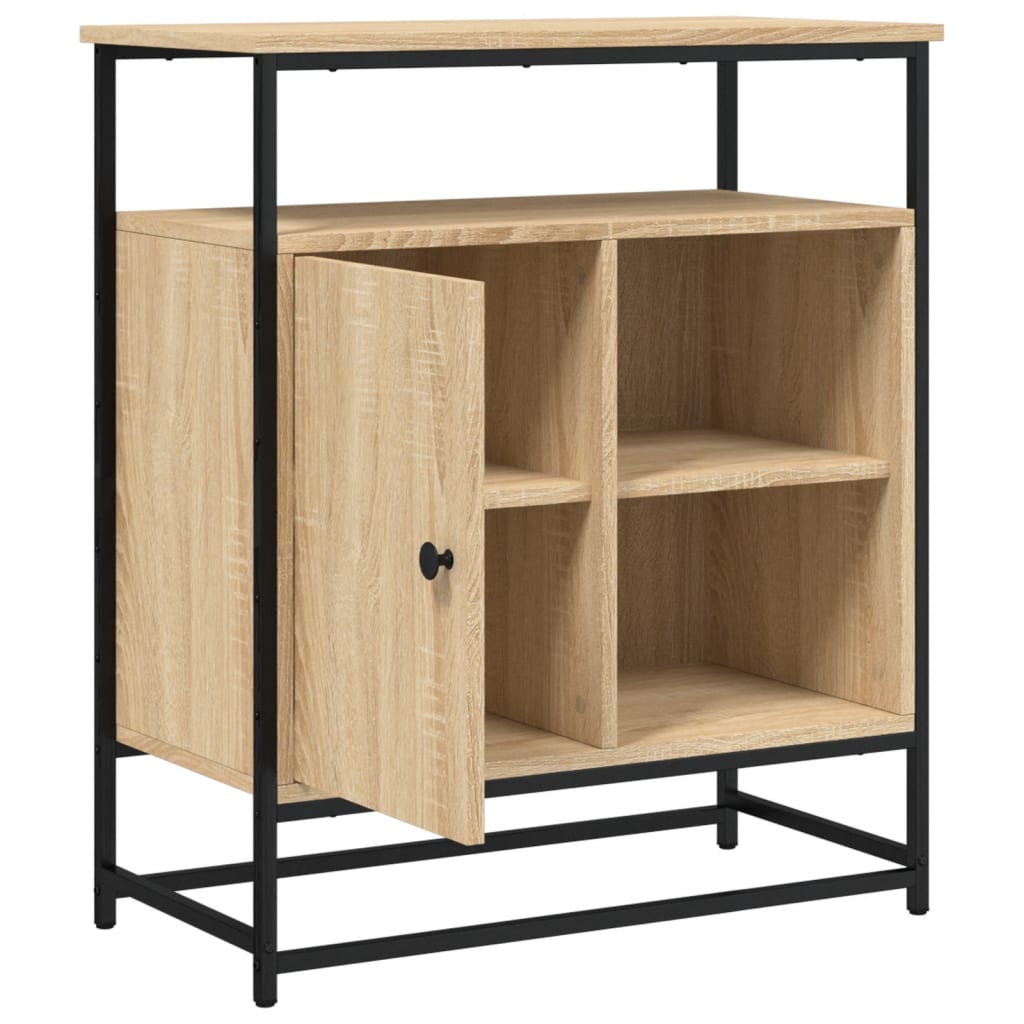 Dressoir Sonoma Eiken 69x35x80 cm Bewerkt Hout is nu te koop bij PeponiXL, paradijselijk wonen!