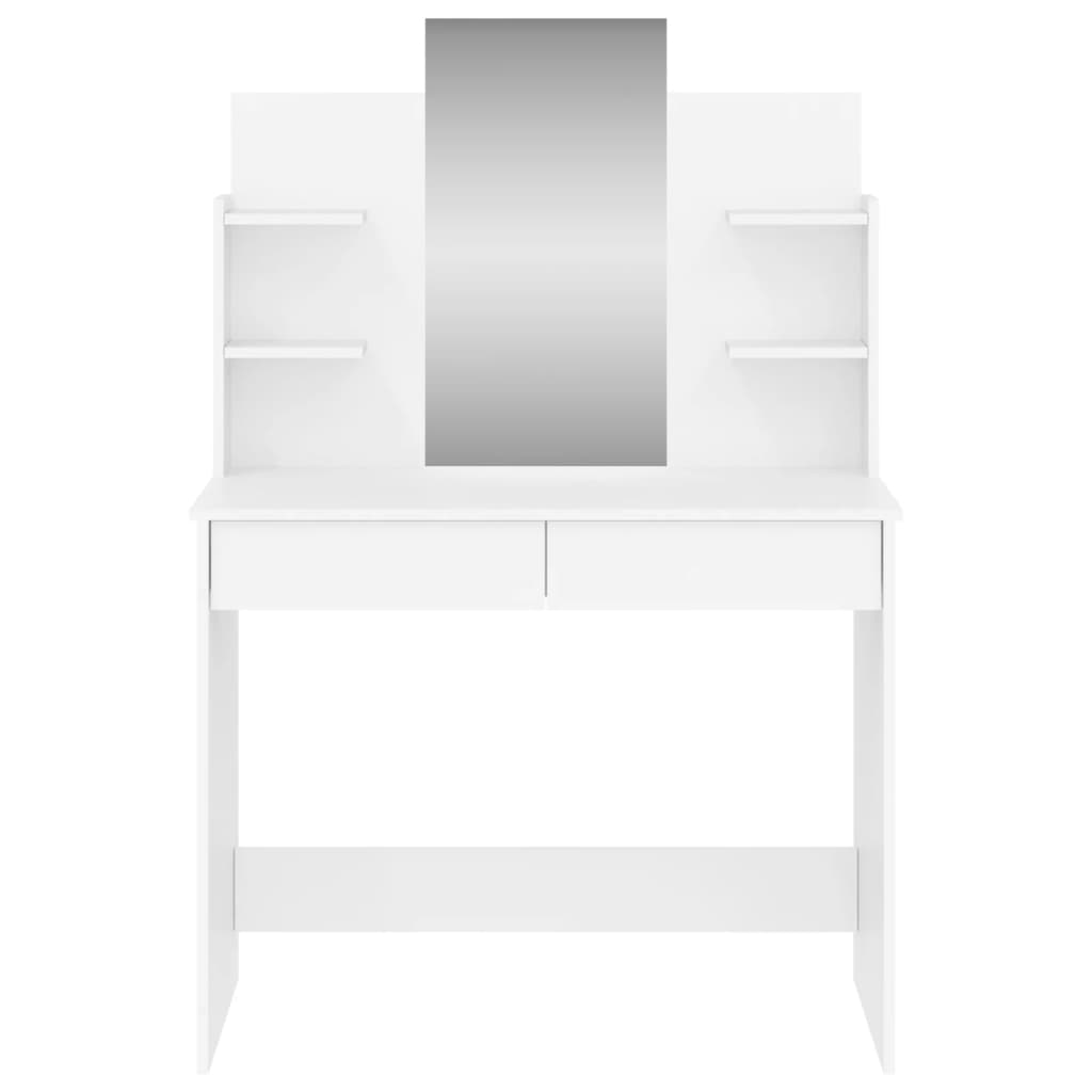 Kaptafel met spiegel 96x39x142 cm wit is nu te koop bij PeponiXL, paradijselijk wonen!