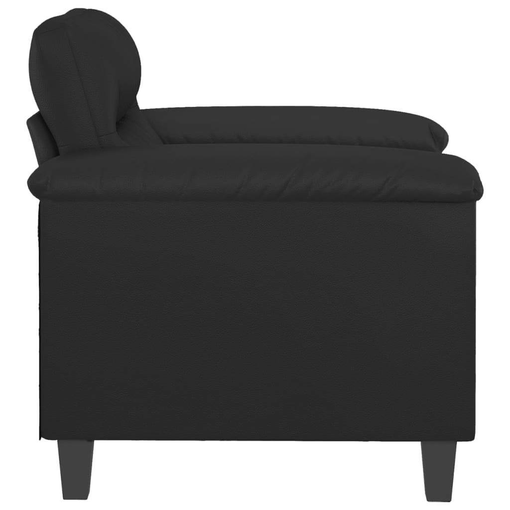 Fauteuil 60 cm kunstleer zwart is nu te koop bij PeponiXL, paradijselijk wonen!