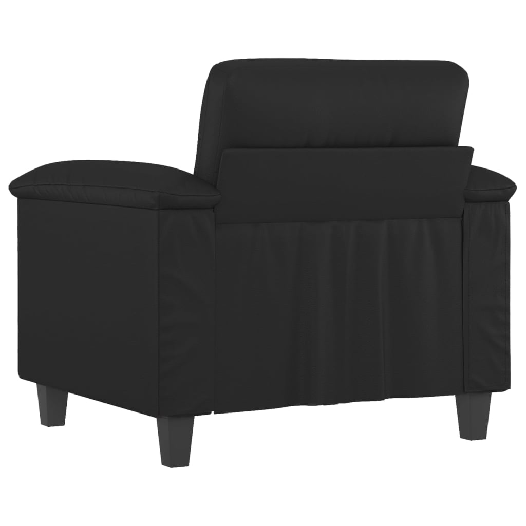 Fauteuil 60 cm kunstleer zwart is nu te koop bij PeponiXL, paradijselijk wonen!