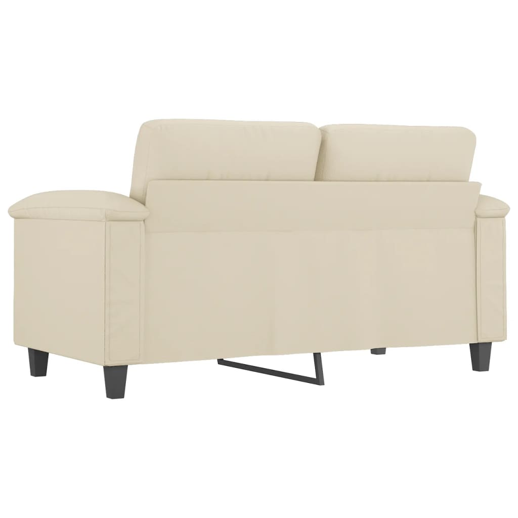 Tweezitsbank 120 cm kunstleer crèmekleurig is nu te koop bij PeponiXL, paradijselijk wonen!