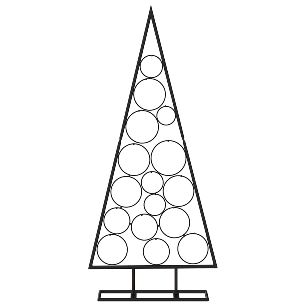 Kerstdecoratie kerstboom 125 cm metaal zwart is nu te koop bij PeponiXL, paradijselijk wonen!