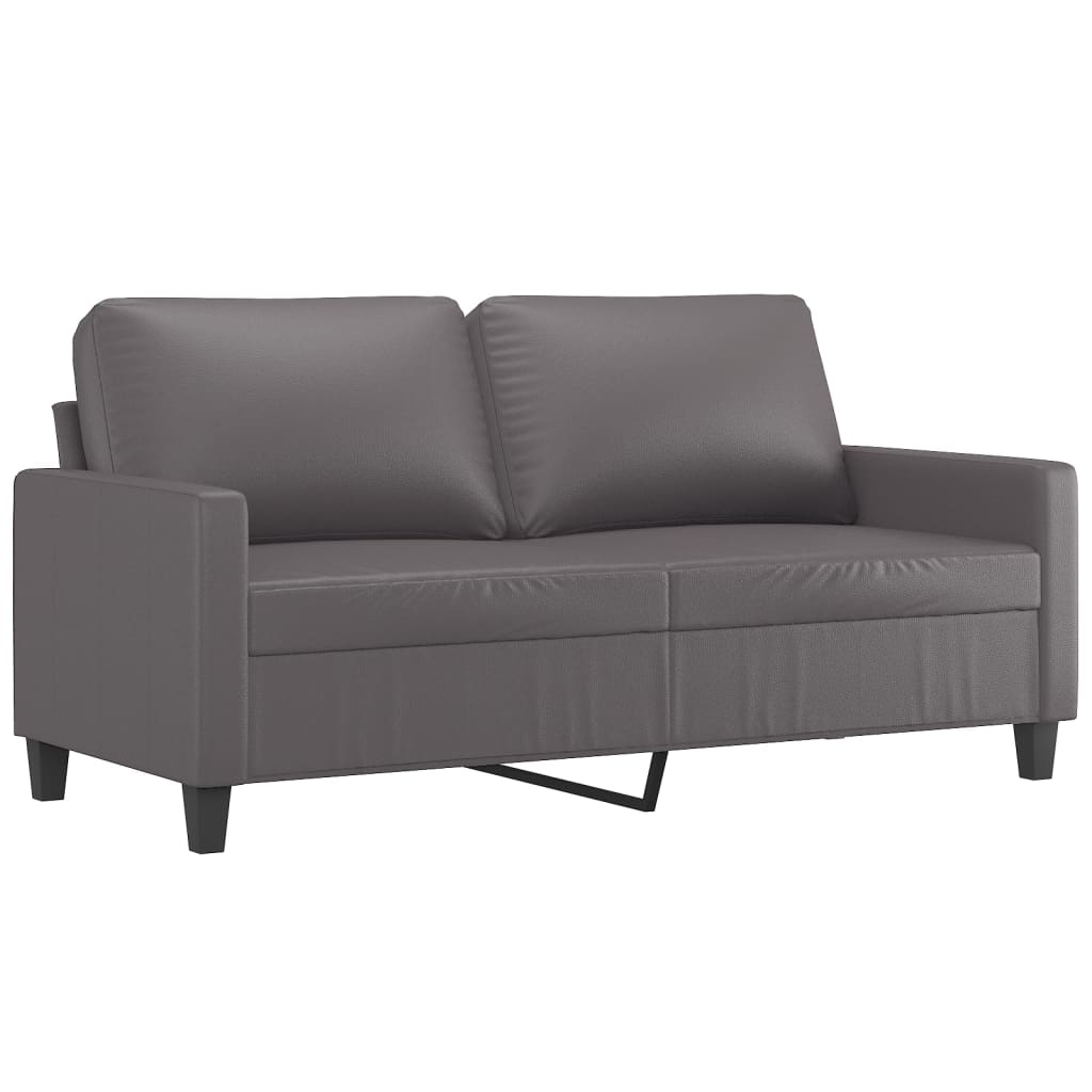 Tweezitsbank 140 cm kunstleer grijs is nu te koop bij PeponiXL, paradijselijk wonen!
