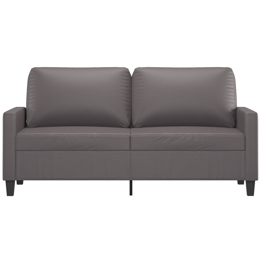Tweezitsbank 140 cm kunstleer grijs is nu te koop bij PeponiXL, paradijselijk wonen!