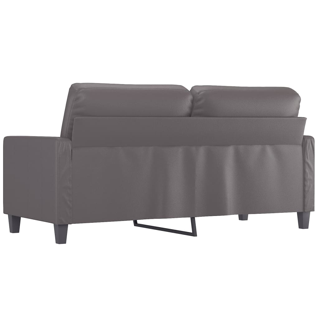 Tweezitsbank 140 cm kunstleer grijs is nu te koop bij PeponiXL, paradijselijk wonen!