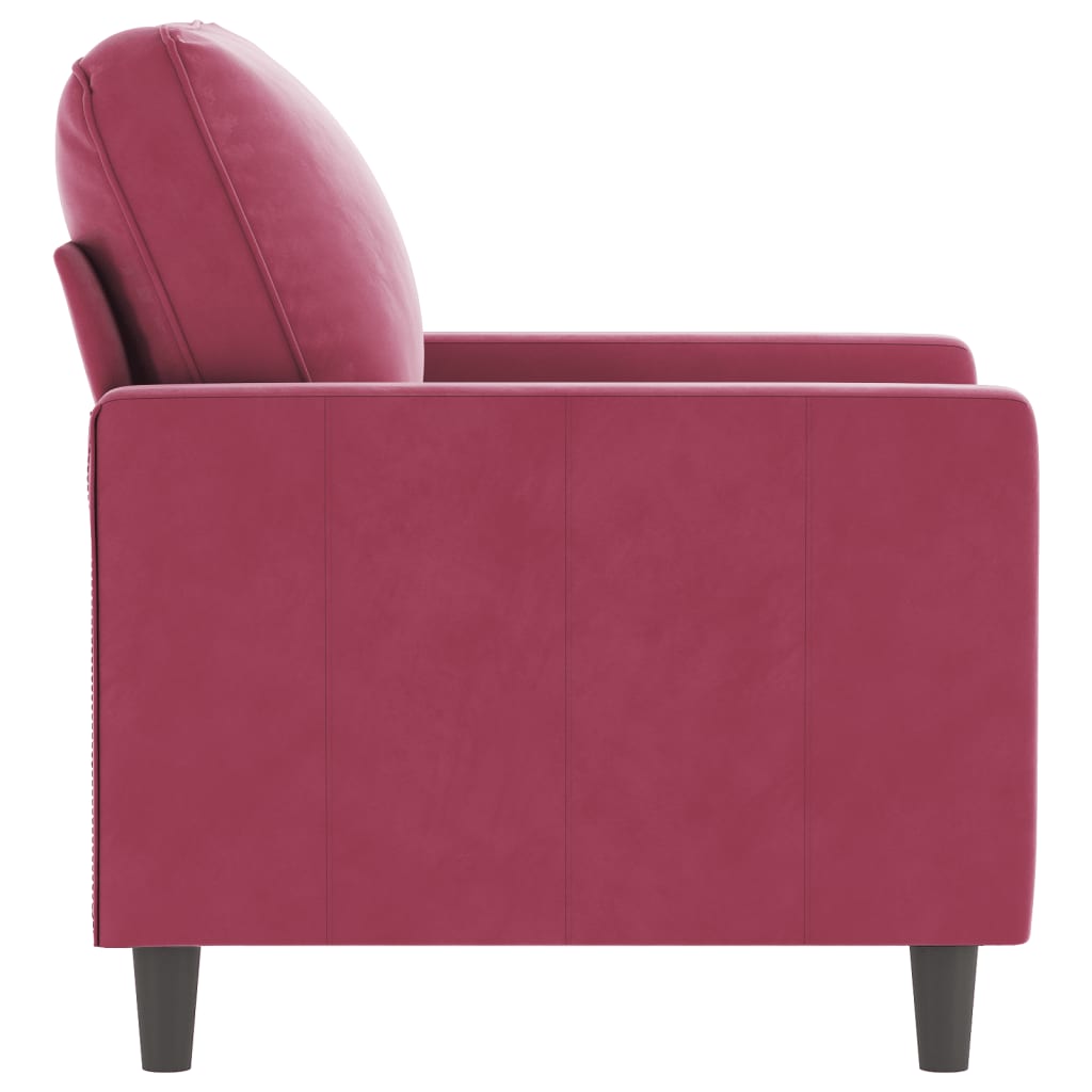 Fauteuil 60 cm fluweel wijnrood is nu te koop bij PeponiXL, paradijselijk wonen!
