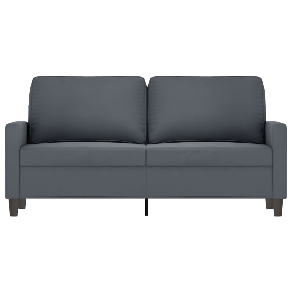 Tweezitsbank 140 cm fluweel donkergrijs is nu te koop bij PeponiXL, paradijselijk wonen!