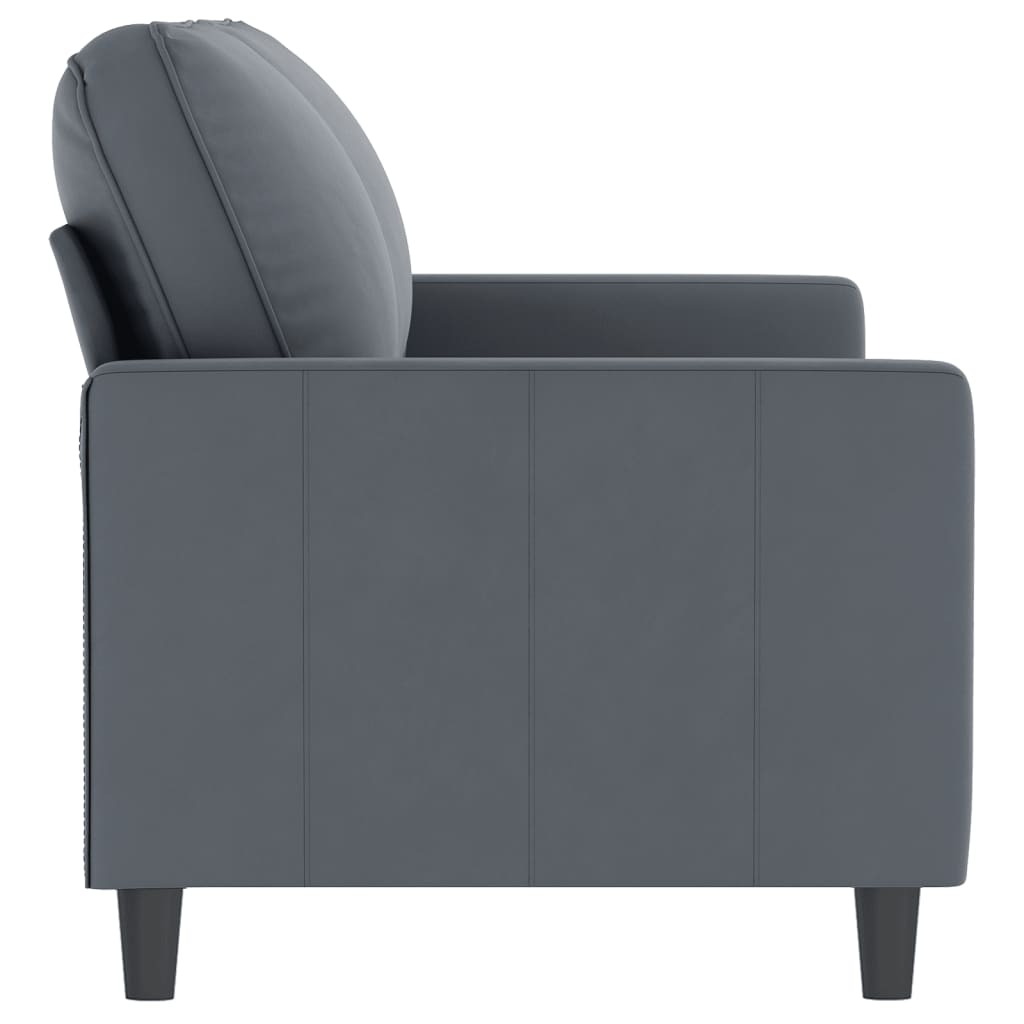 Tweezitsbank 140 cm fluweel donkergrijs is nu te koop bij PeponiXL, paradijselijk wonen!