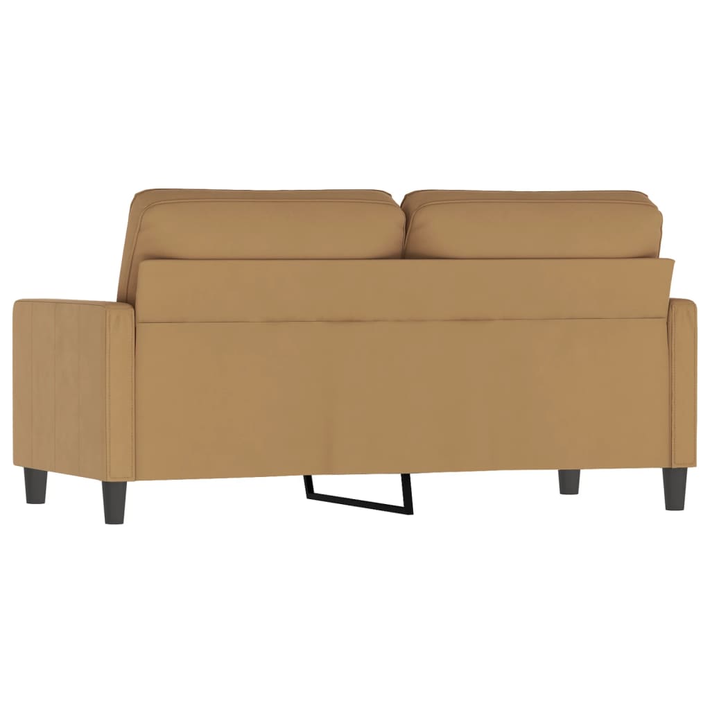 Tweezitsbank 140 cm stof bruin is nu te koop bij PeponiXL, paradijselijk wonen!