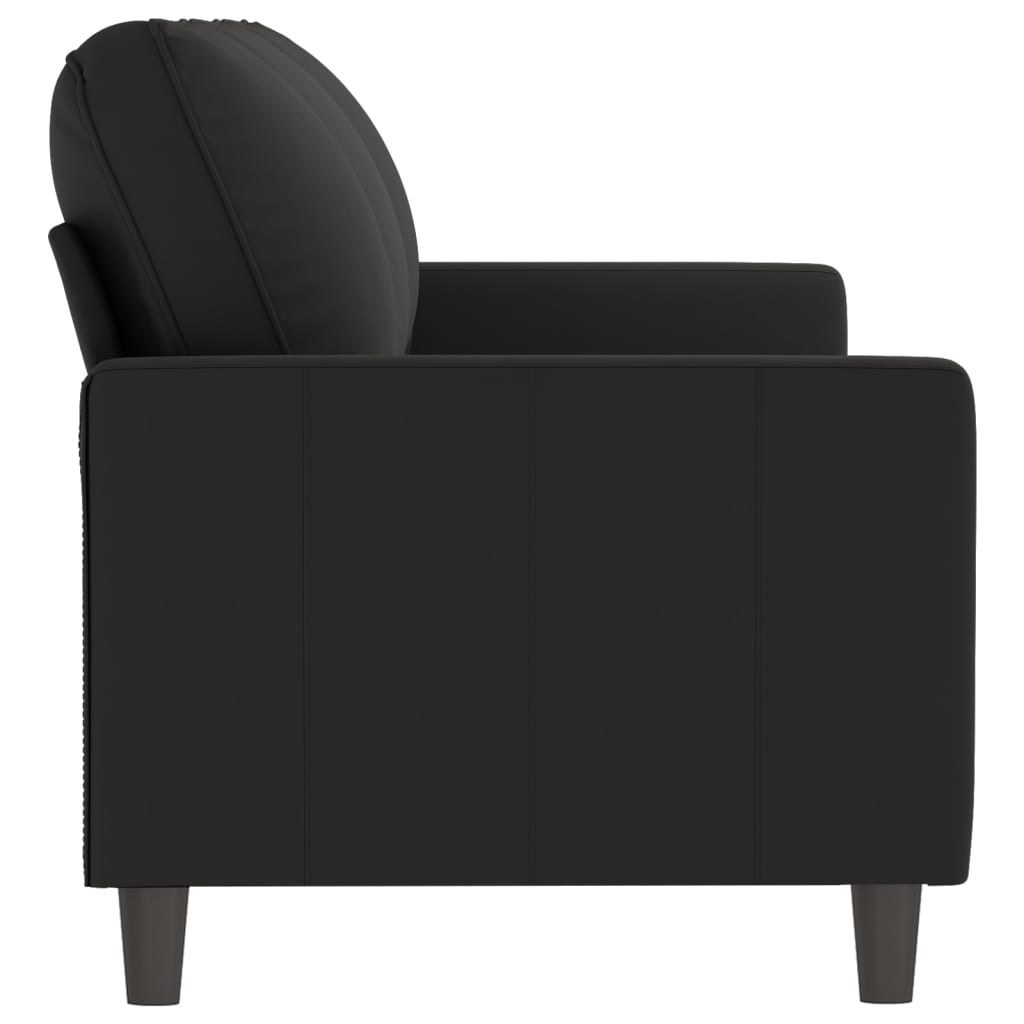 Driezitsbank 180 cm fluweel zwart is nu te koop bij PeponiXL, paradijselijk wonen!
