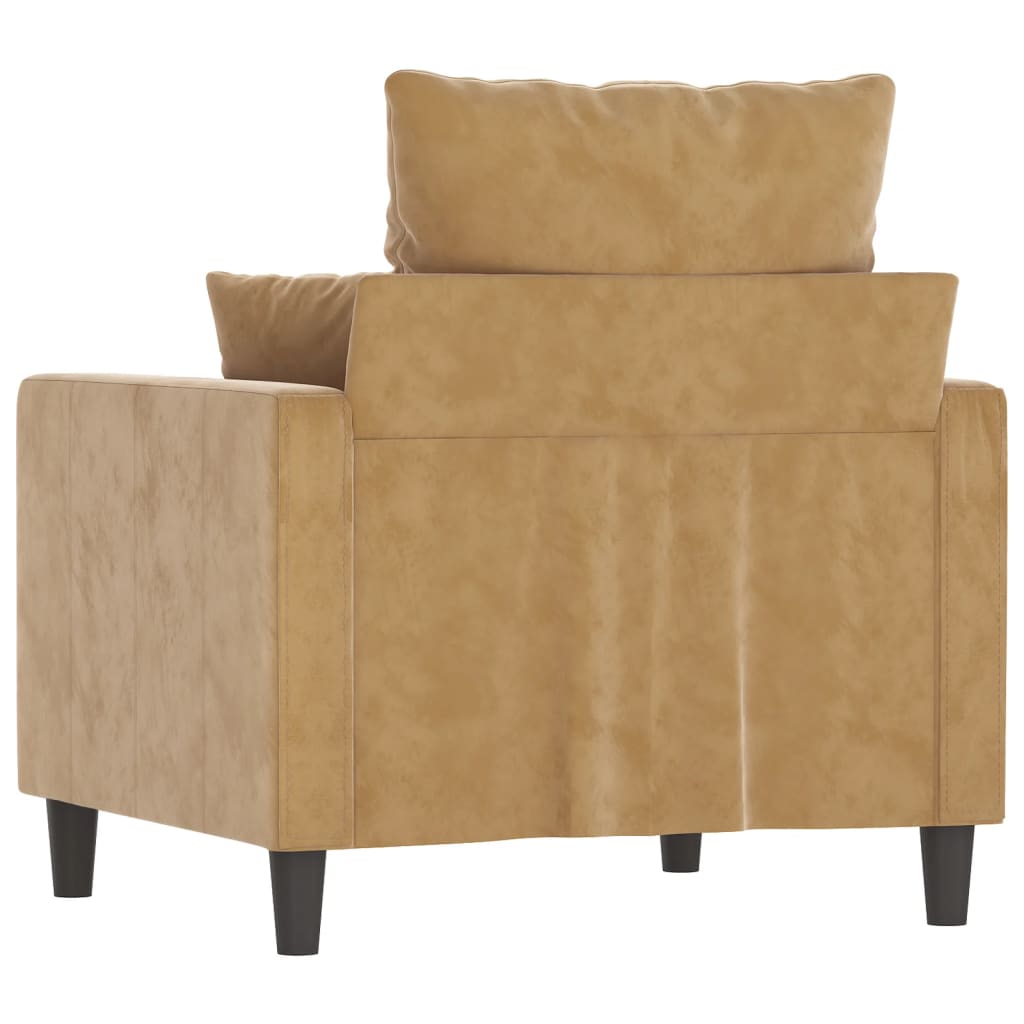 Fauteuil 60 cm fluweel bruin is nu te koop bij PeponiXL, paradijselijk wonen!