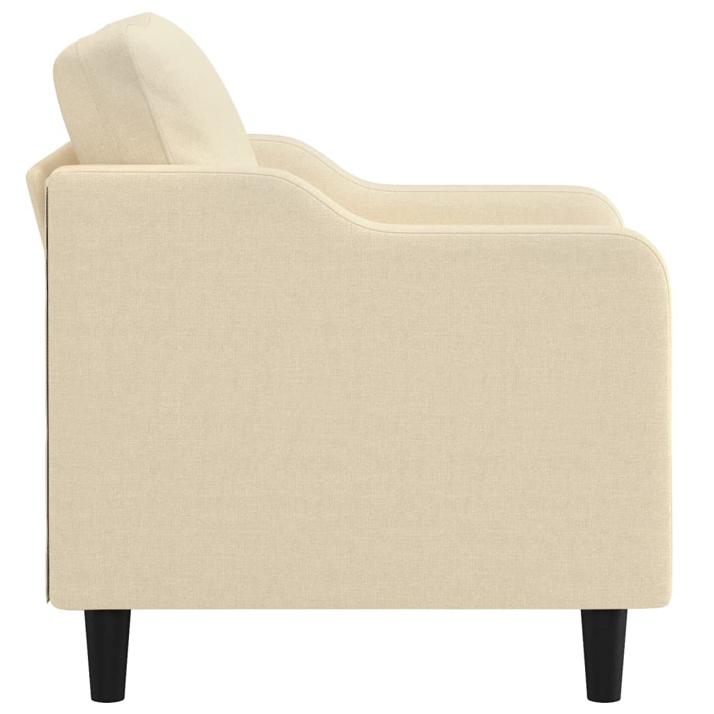 Fauteuil 60 cm stof crèmekleurig is nu te koop bij PeponiXL, paradijselijk wonen!