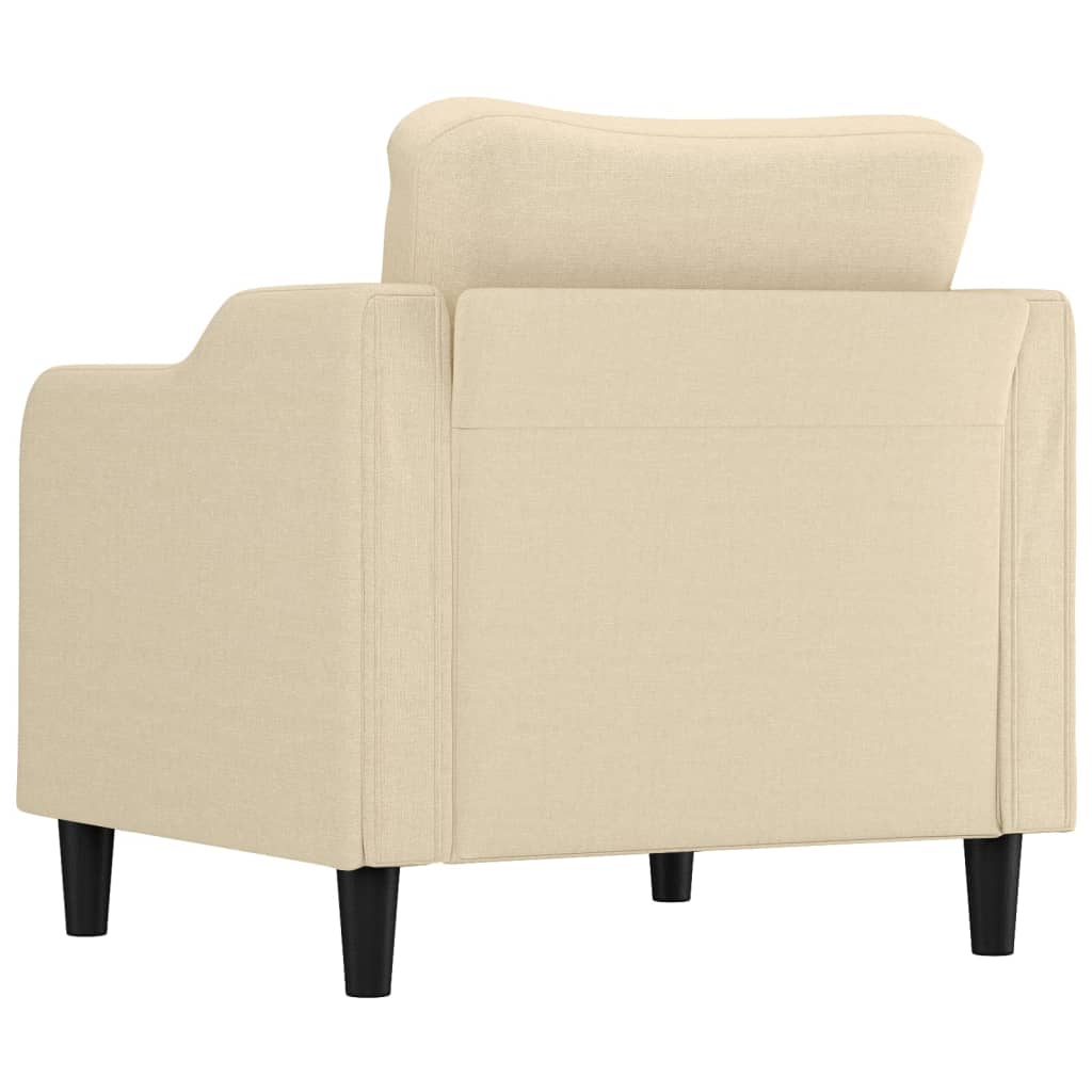 Fauteuil 60 cm stof crèmekleurig is nu te koop bij PeponiXL, paradijselijk wonen!